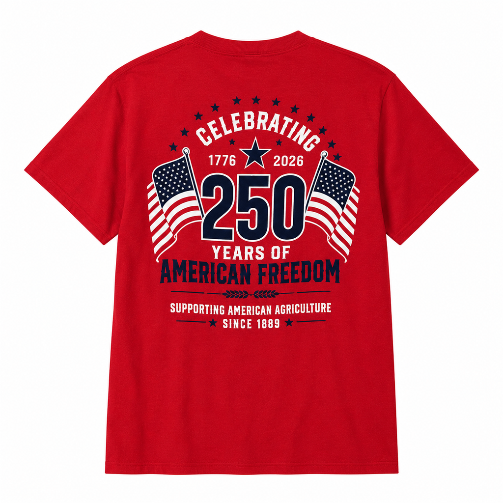 Fischer Mill Supply 250th Fourth of July Anniversary Red T-Shirt